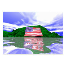 Independence Day Land - Chubby size Business Card
