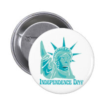 Independence Day Pinback Button