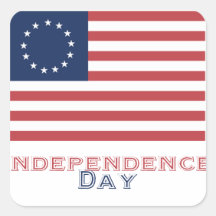 Independence Day Square Sticker
