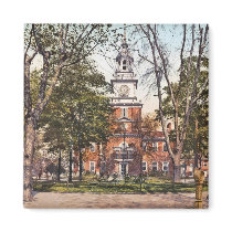Independence Hall Philadelphia, PA 1900 Vintage Fridge Magnets
