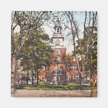 Independence Hall Philadelphia, PA 1900 Vintage Fridge Magnets