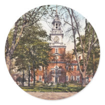 Independence Hall Philadelphia, PA 1900 Vintage Sticker