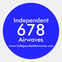 Independent Airwaves Stickers