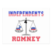 Independents $ Romney Postcards