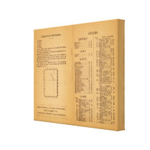 Index Rand McNally's Arizona Stretched Canvas Print