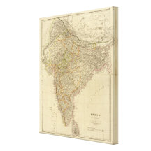 India 6 stretched canvas prints