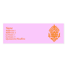 India Block Print Business Cards