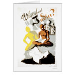 India Buddha Gandhi 1941 WPA Greeting Card