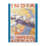 India by Imperial Airways Post Card