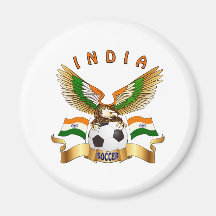 India Football Designs Magnet