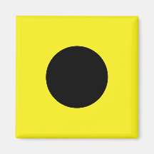 India (I) Signal Flag Fridge Magnet