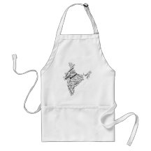 India in Tagxedo Apron