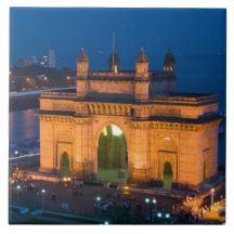 INDIA, Mumbai (Bombay): Gateway of India / Ceramic Tiles
