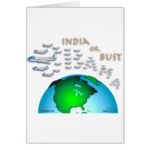 India or Bust Card