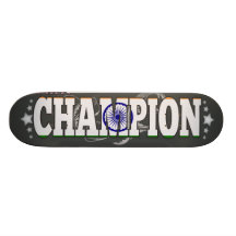 Indian and a Champion Skateboard Deck