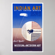 Indian Art In America 1936 WPA Print