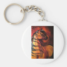 Indian Buckskin War Horse Key Chains