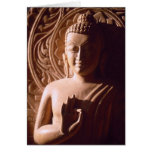 Indian Buddha in Wood Greeting Card