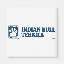 Indian Bull Terrier Blue Magnet