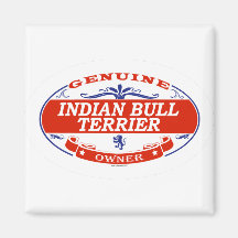 Indian Bull Terrier Refrigerator Magnets