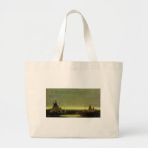 Indian Camp at Dawn by Jules Tavernier Bags