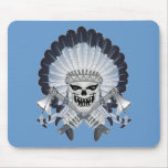 Indian Chief Skull Mousepad