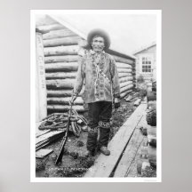 Indian Chief Tanana Alaska 1916 Poster