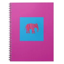 Indian Elephant Spiral Note Books