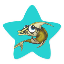 Indian Fish Star Stickers
