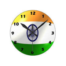 Indian Flag Wall Clock