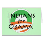 Indian for Obama Greeting Cards