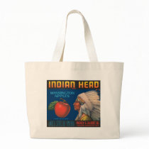 Indian Head Washington Apples Vintage Ad Canvas Bag