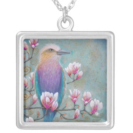 Indian Holi Bird Necklace