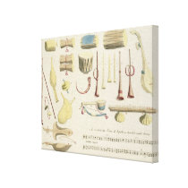 Indian Musical Instruments, plate 23 from 'Orienta canvas prints