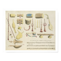 Indian Musical Instruments, plate 23 from 'Orienta posters