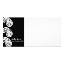 Indian Photo Card Black and White