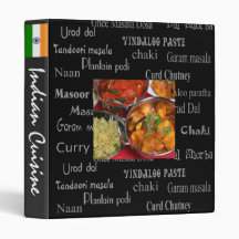Indian Recipe Binder  "Indian Cuisine"