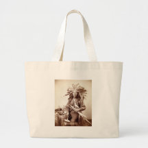 Indian Revolt Instigator, 1890 Canvas Bags