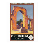 Indian State Railways Visit India Delhi Post Cards
