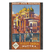 Indian State Railways Visit India , Vintage Cards