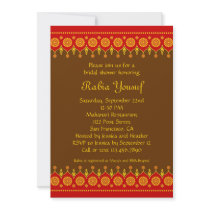 Indian Style Bridal Shower Invitation