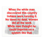 indian system postcard