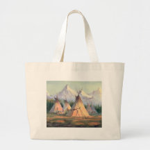 INDIAN TIPI CAMP by SHARON SHARPE Bags