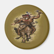 Indian Warrior Fridge Magnet