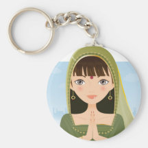 Indian woman keychains