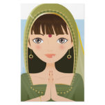 Indian woman stationery design
