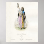 Indian Woman Traditional Costume Poster