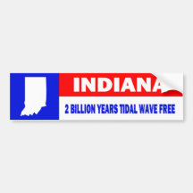 INDIANA BUMPER STICKER