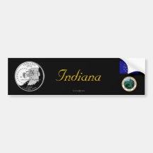 INDIANA BUMPER STICKERS