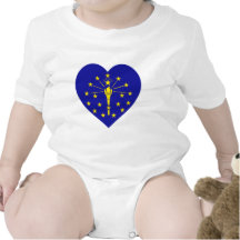 Indiana Flag Heart Shirt
